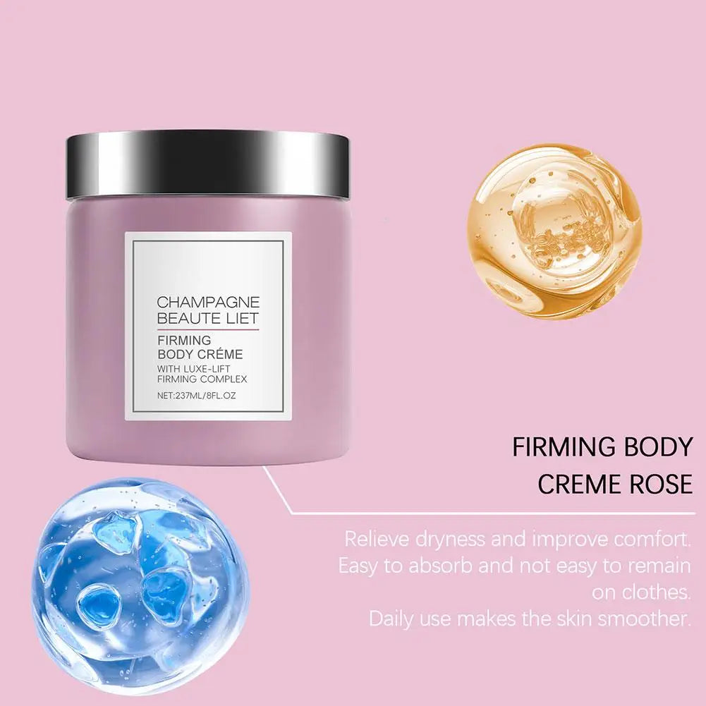 Champagne Lift Body Creme Wake up Butt Lifting Massage Cream Unisex Firming Body Lotion for Waist Legs Arms Daily Skin Care