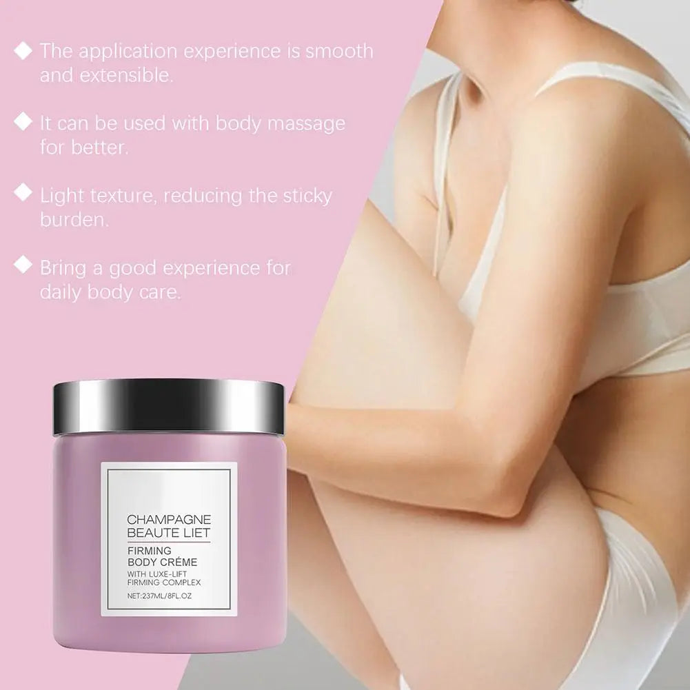 Champagne Lift Body Creme Wake up Butt Lifting Massage Cream Unisex Firming Body Lotion for Waist Legs Arms Daily Skin Care
